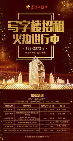 南昌日报社写字楼招租火热进行中